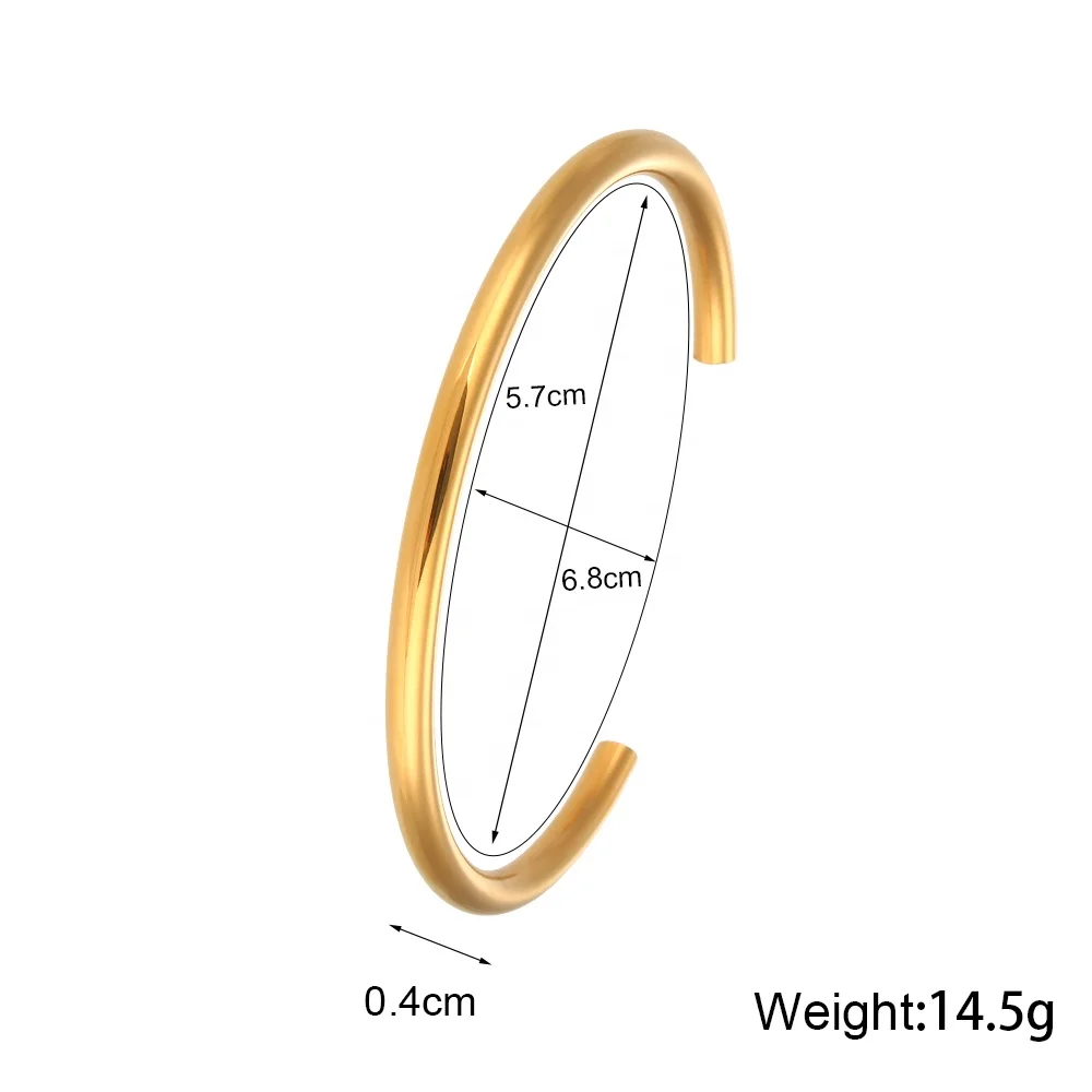 Bracciale colorato placcato oro, in acciaio inossidabile, per donna, m