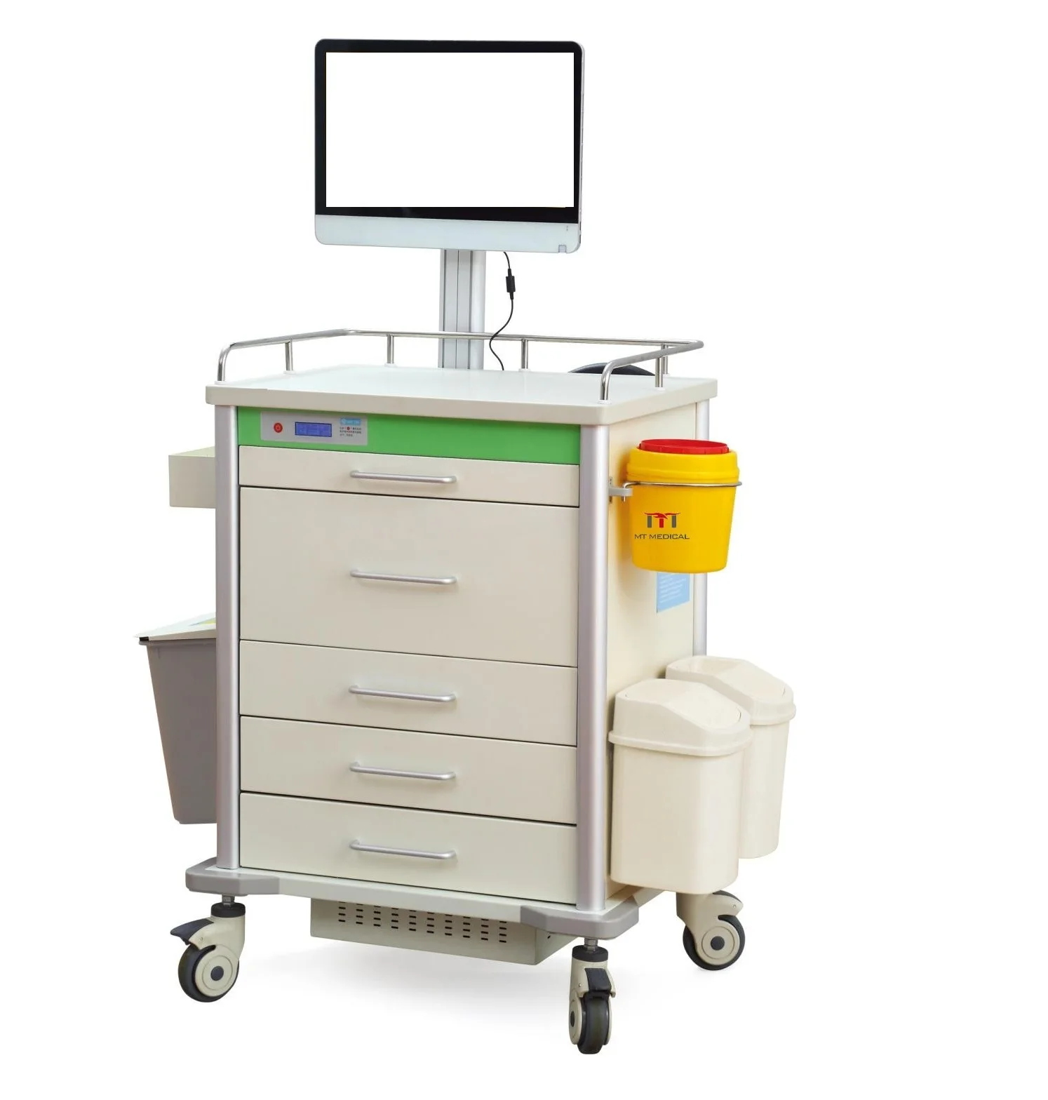 Mt Medical Nursing Mobile Workstation On Wheels Healthcare Custom ...