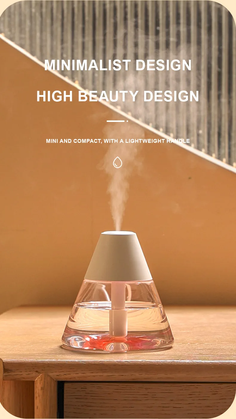 Desktop Spray Volcano Humidifier Simple Portable Cool Mist Car Air ...