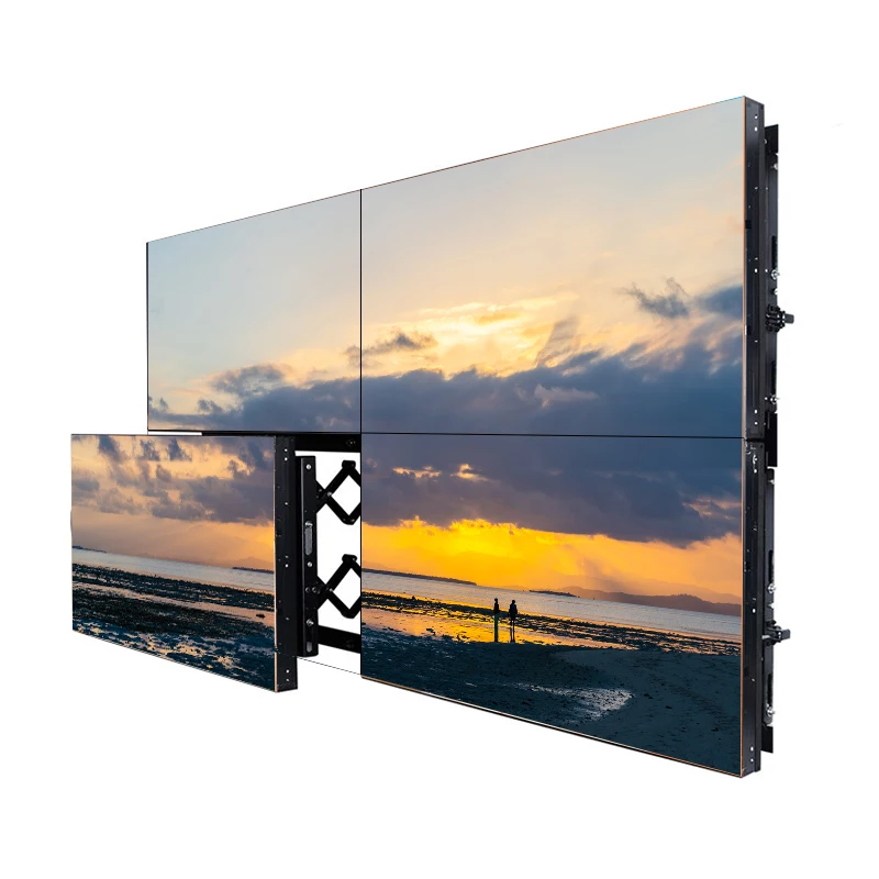 Interactive 43 Inch Splicing Screen Vidmate 4K Advertising Player Monitor Floor Standing LCD Video Wall