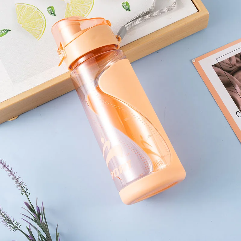 Beeman Pink Tritan Transparent Workout Fitness Outdoor Bulk Cheap Cute Plastic Water Bottles for Girls