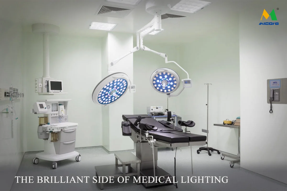 High Illumination Surgical Light Led 500 Shadowless Operating Lamp Double Heads Led Operation Lighting details