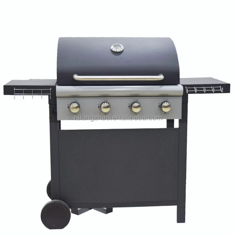 CE Approval BBQ Grills 4 Burner Gas Grilling Machine with Hooks  6602-4020A1