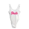 White-Neon pink bride