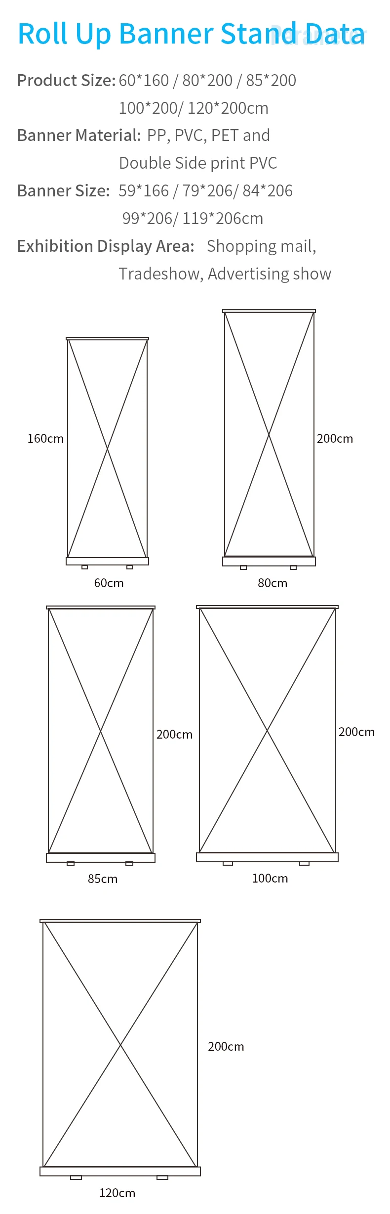 Cheap price paper display custom poster holder advertising rollup standee retractable banner