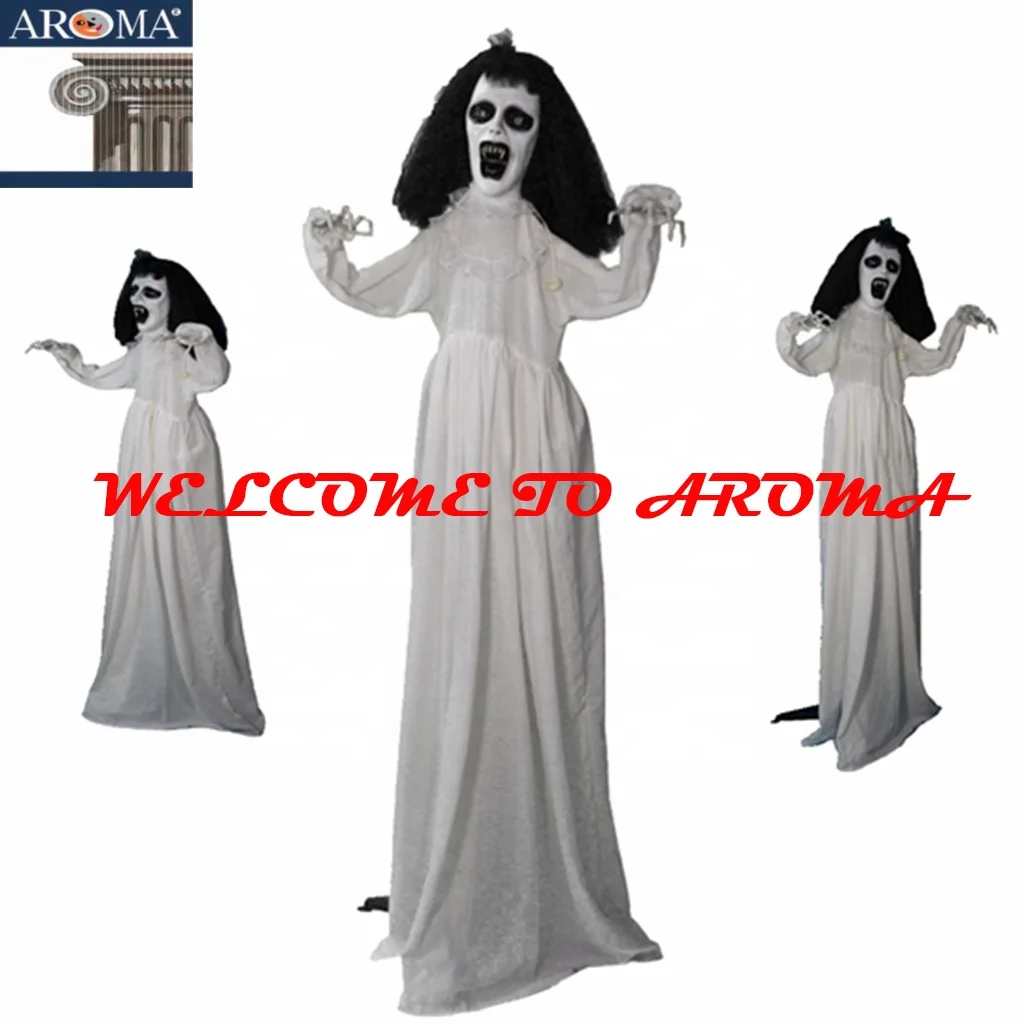 Halloween Decoration Animated 67 Life Size Standing Bride Spooky Halloween Prop Yard Haunted 8193