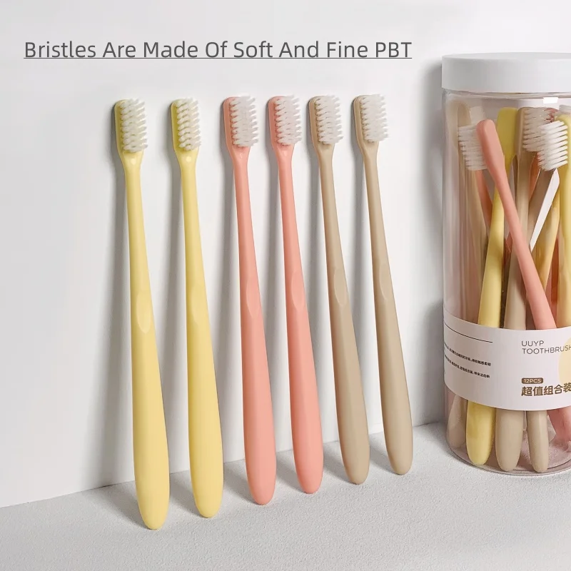 UUYP Cheap Price Extra Soft Bristle Extra Soft Oral Teeth Cleaning Universal Family Use Reusable Hot Selling 12Pcs Toothbrush H85be524cd5ea4565b04276620b459f6aB