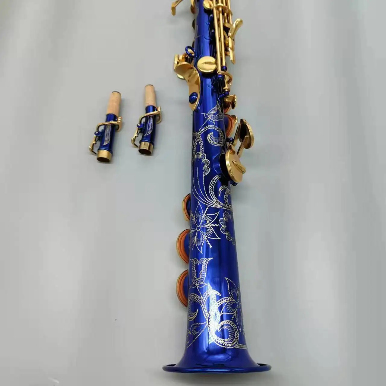 kana_chan_pe サックスブルー Professional Good Quality Sachs Chinese Sax Lacquer Gold Blue