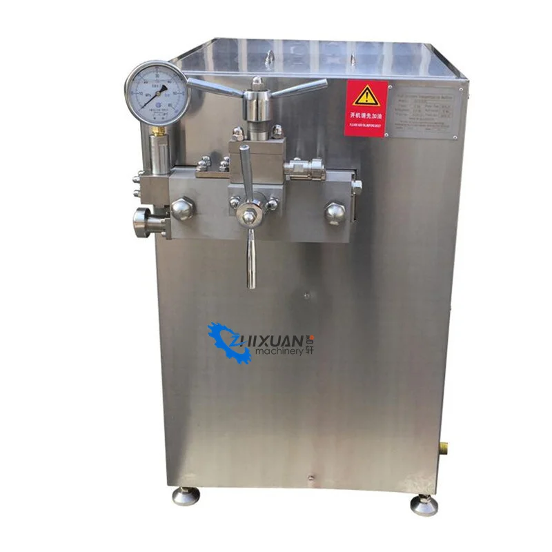 2000L/H Handled Milk Homogenizer High Pressure Milk Juice Homogenizer Machine Two Piston Honey Milk Homogenizer