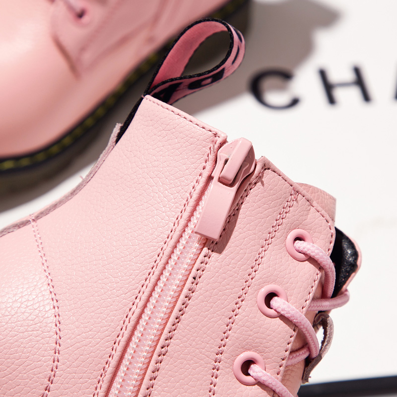 Детские Ботинки Martin, ботинки для девочек и мальчиков, осень и зима, новые кожаные детские ботинки