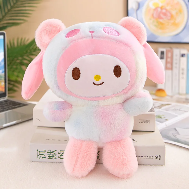 San-rio Plush 23cm Cute Kuromi Plush San-rio Home Decoration Stuffed PP Cotton Custom Plush Mymelody Best Gift for Kid