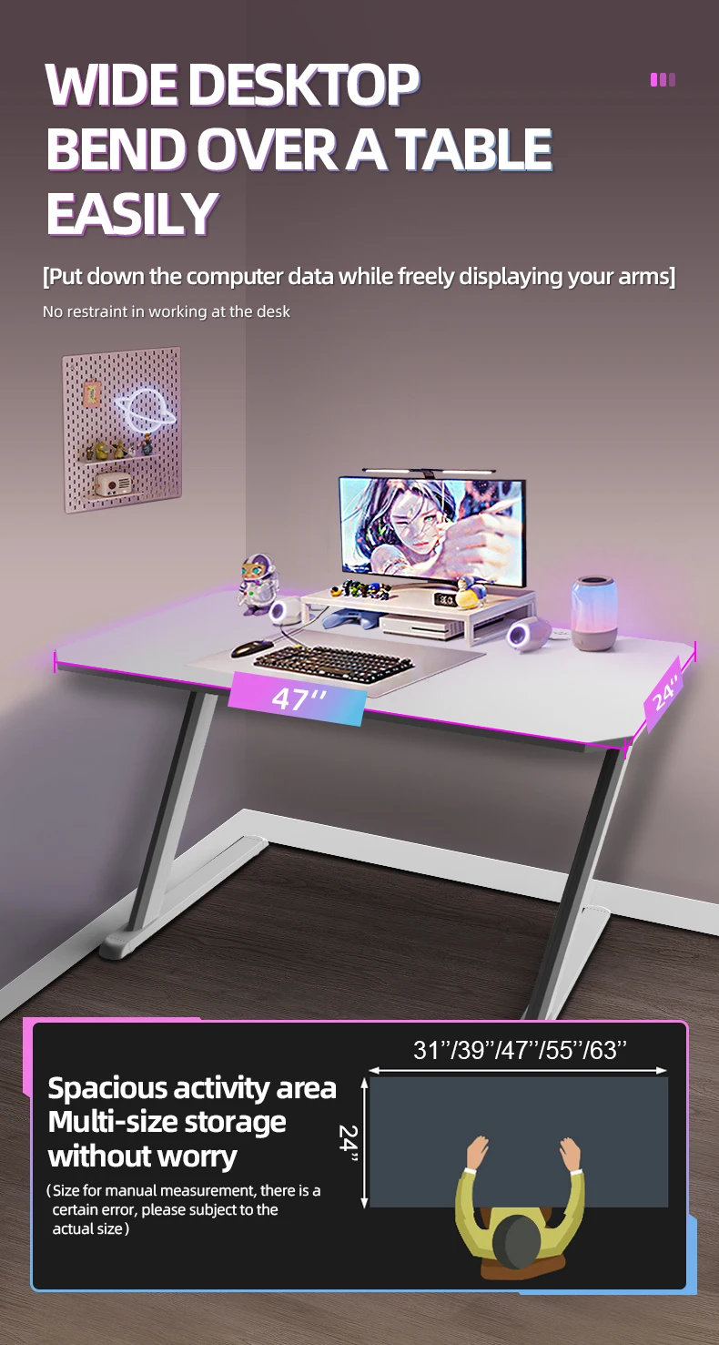 Factory Wholesale Gaming Chair And Table Set Computer Desk Gaming Table