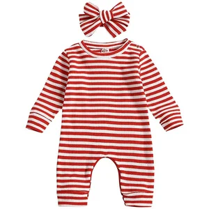 Aimaopao Newborn Infant Baby Girl Romper Bodysuit Girls Stripe Print One Piece Jumpsuit Pants Clothes Outfits China
