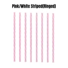 Pink White Striped Ringed