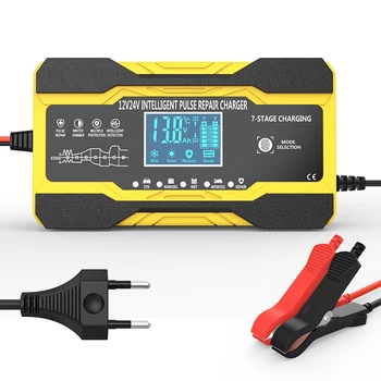 RJtianye 12V 10A 24V 5A Battery Charger Intelligent Pulse Repair Charger