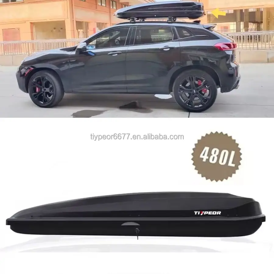 product waterproof car roof box 360l 450l 480l high quality customization color luggage bag storage top cargo box for suv cargo carrier967-3