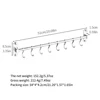 9208 Silver 8 hook 50cm