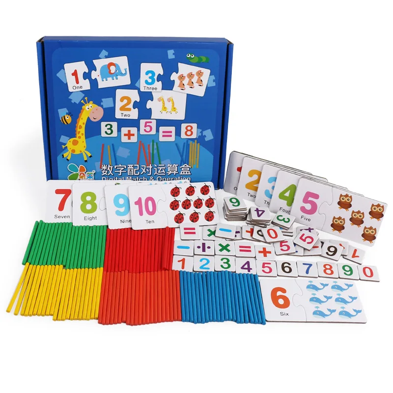 100 Bâtons De Comptage En Bois – Jouet éducatif Mathématiques – Couleurs Vives – Pour Enfants Dès 2 Ans - 5