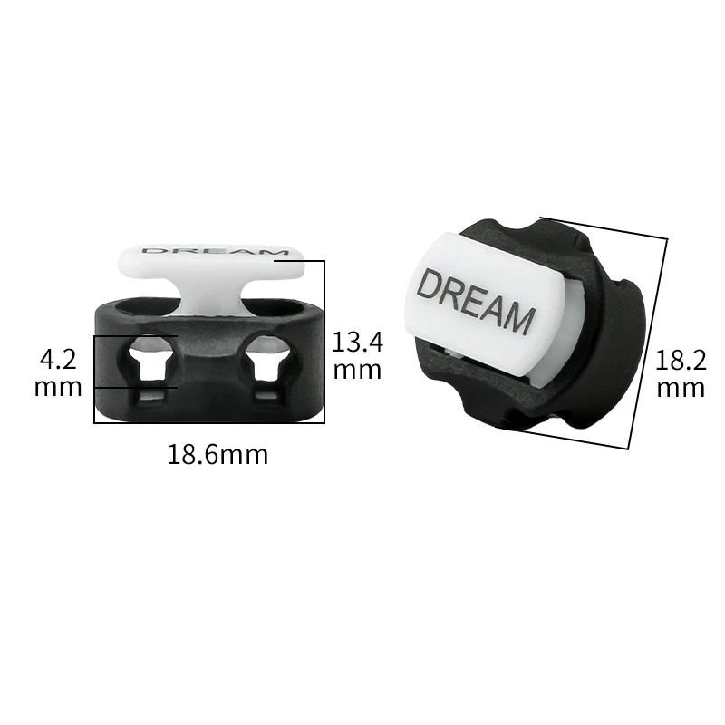 Hot Sale Free Sample Plastic Cord Stopper Ball Shape Black