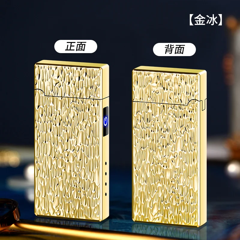 The New Langsheng Double Arc Silent Ignition Charging Lighter Long Battery Life Saying Goodbye to Frequent Battery Replacement