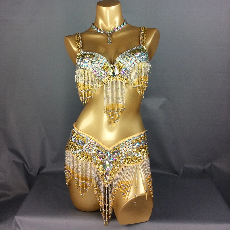 Other, Gorgeous Sexy Beaded Gold Silver Bra