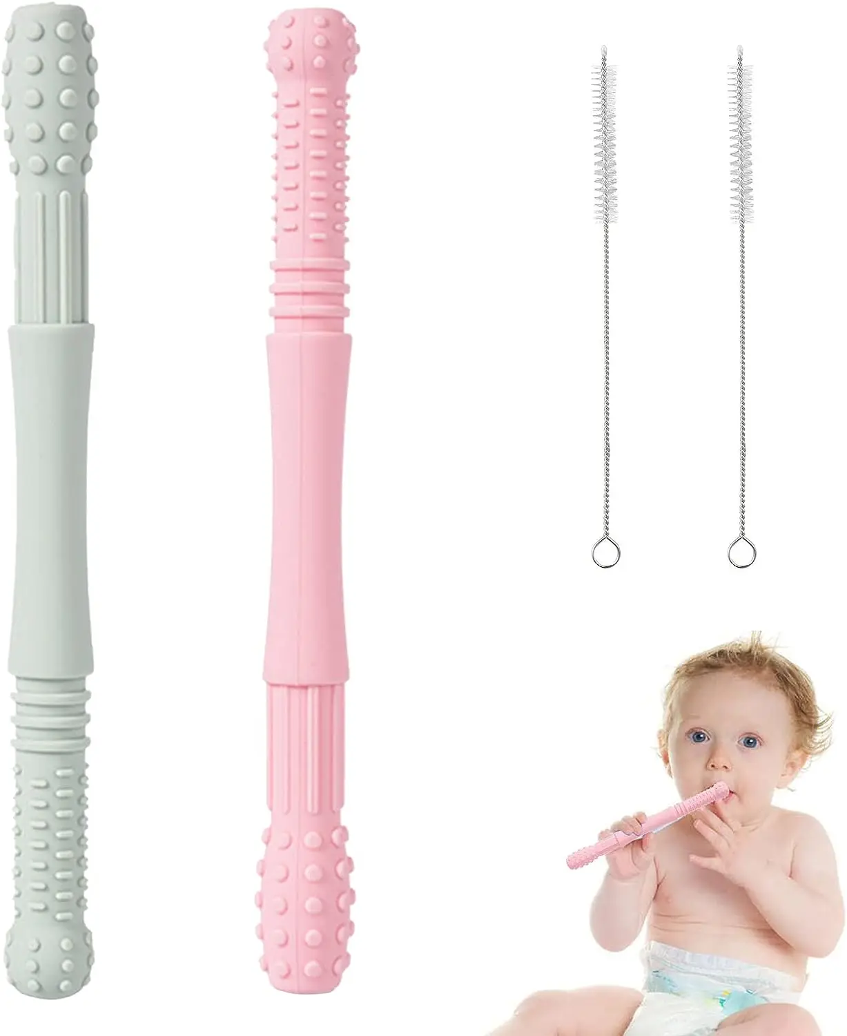 Hot BPA Free 0-12 Months Infant Easy to Hold Never Drop Soothing