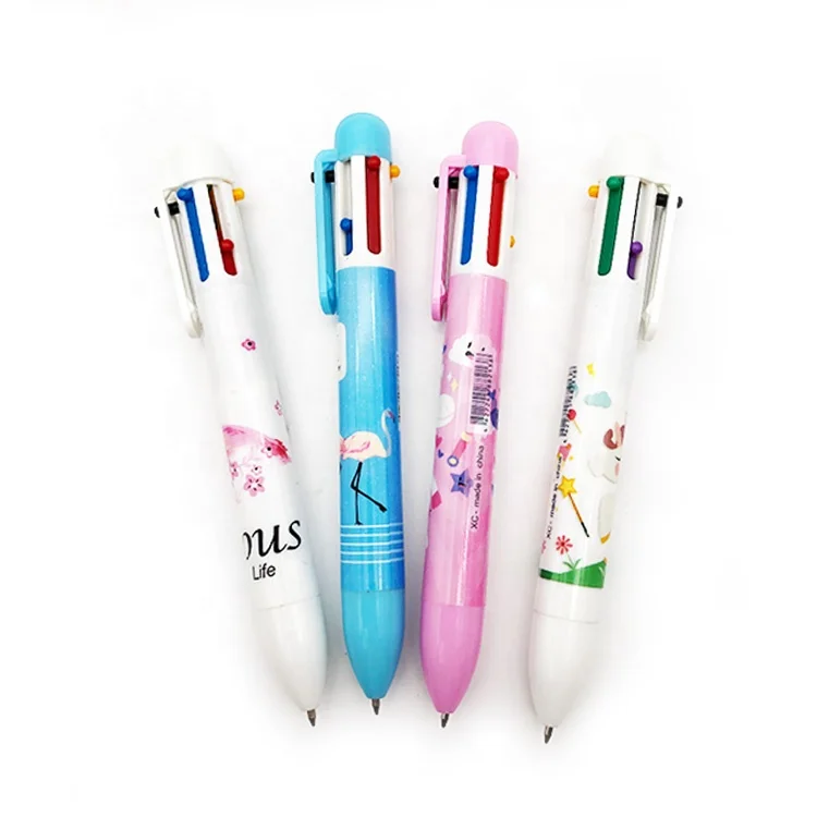 6-in-1 Multicolor Ballpoint Pen 6-Color Retractable Ballpoint Pens for  Office School Students Kids Gift 