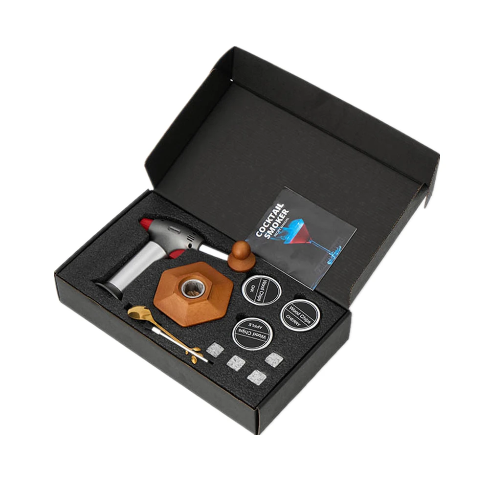 Amazon Best Seller Wood Cocktail Smoker Kit With Torch Cocktail Smoking