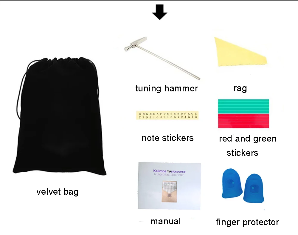17 клавиш калимба большой палец фортепиано красное дерево мини музыкальный инструмент завод оптовая продажа набор