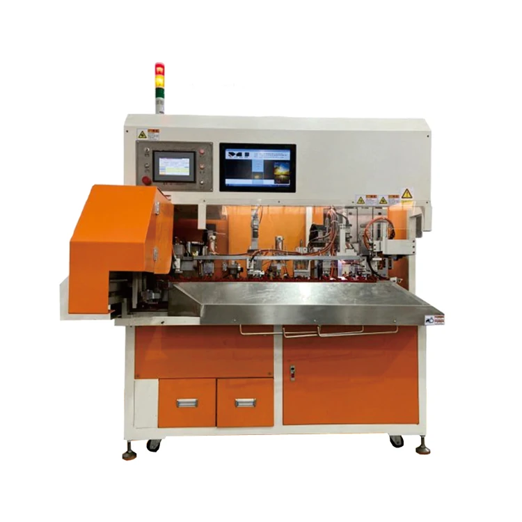 Fully Automatic Power Cord Making Machine Cutting Stripping Crimping Machine