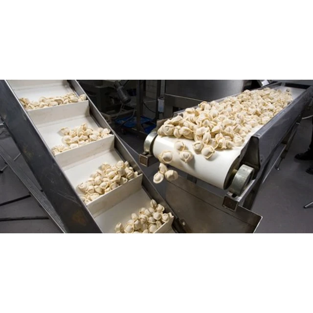 Factory Supply Customized PVC Belt Automatic Continuous Dumpling Wrapper Flour Wrapper Flour Products Mesh Belt Conveyor 3