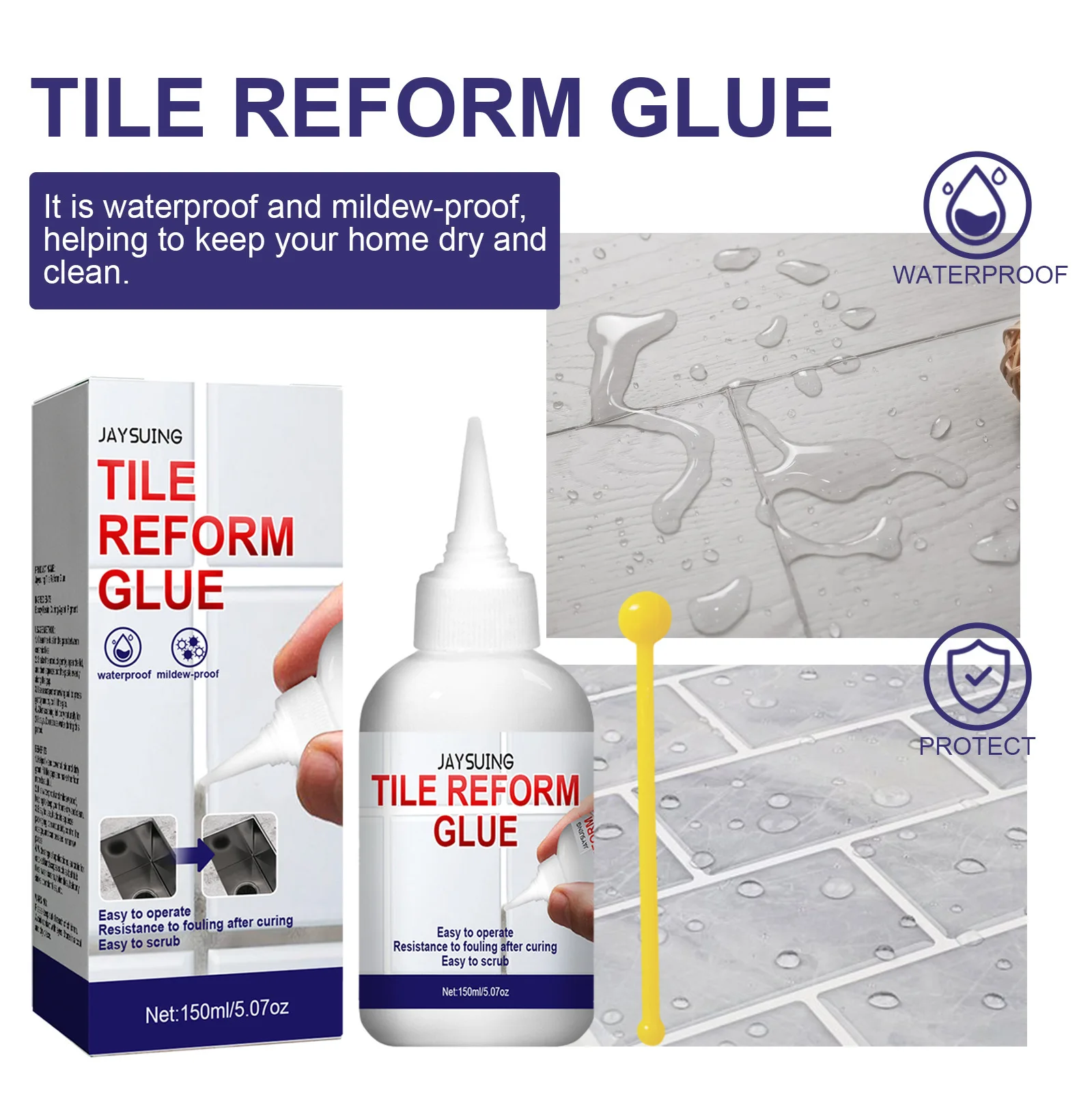 Tile Glue Bathroom Bathtub Balcony Sink Corridor Tile Repair Tile Gap