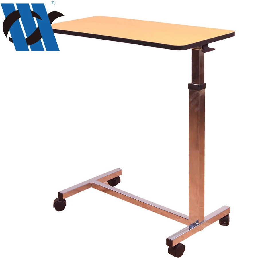 BDCB21 Youngcoln Available in 5 Days Medical Dining Table Hydraulic Bedside Over Bed Table for Hospital