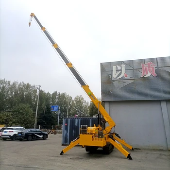 Mobile micro crawler crane 1t 2 3 5 t 8 12 ton telescopic boom small hydraulic epa mini spider crane price