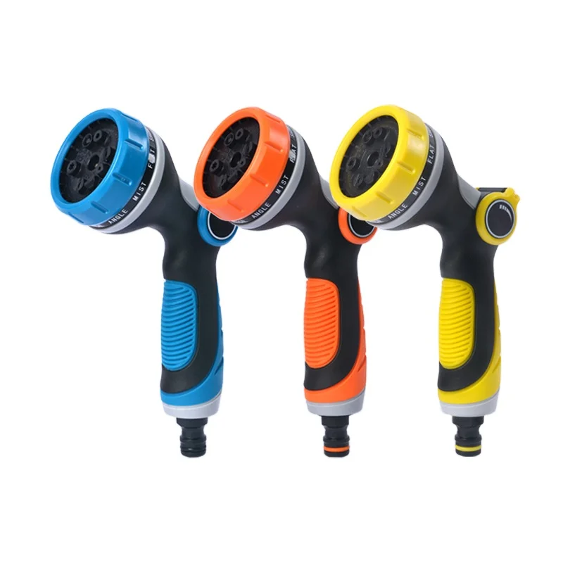10 режимов распыления, регулируемый клапан включения и выключения большого пальца для легкого управления водой, садовый шланг высокого давления, сопло