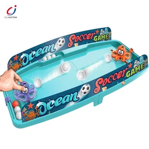 Chengji Wholesale Toy Plastic Mini Table Game Hand Soccer Football Table Game Sport Soccer Table Football Board Game for Family