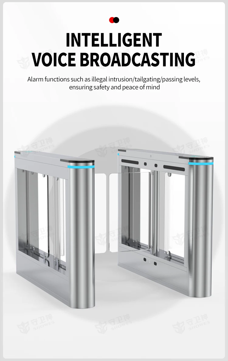 SWS Access Control System - Face Recognition Swing Barrier