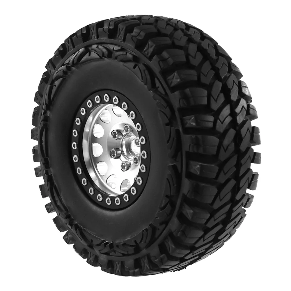 Оригинальный металлический 1 9 дюймов колесные диски ступицы резиновые шины набор для осевой TRX-4 1/10 RC гусеничная модель автомобиля запчасти