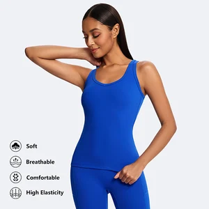 ODM Elastic Activewear Workout Stretchy Yoga Tops Running Training Pilates H-Strap Vest Sports Lightweight Tank Tops for Women
