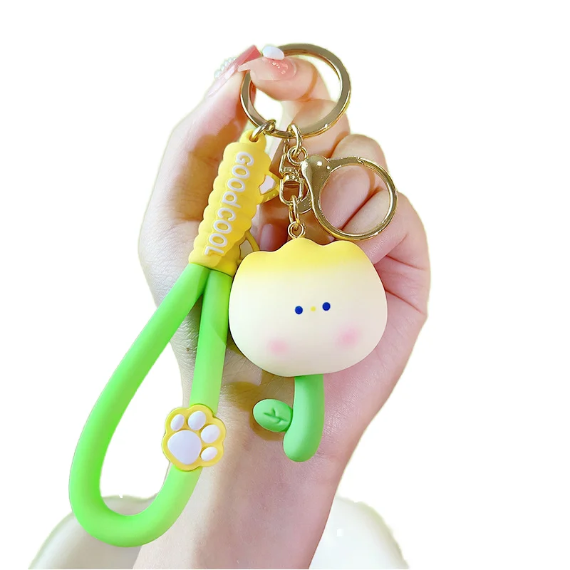 Custom 3D Kawaii Silicone Keyring Super PVC Character Dolls Keychain for Key Holder or Gift