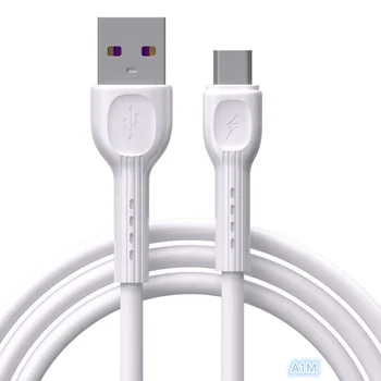 Best Seller A1M 2A 1M PVC Micro USB Android V8 Mobile Phone Quick Charging USB Data Cables Data Line White Microphones