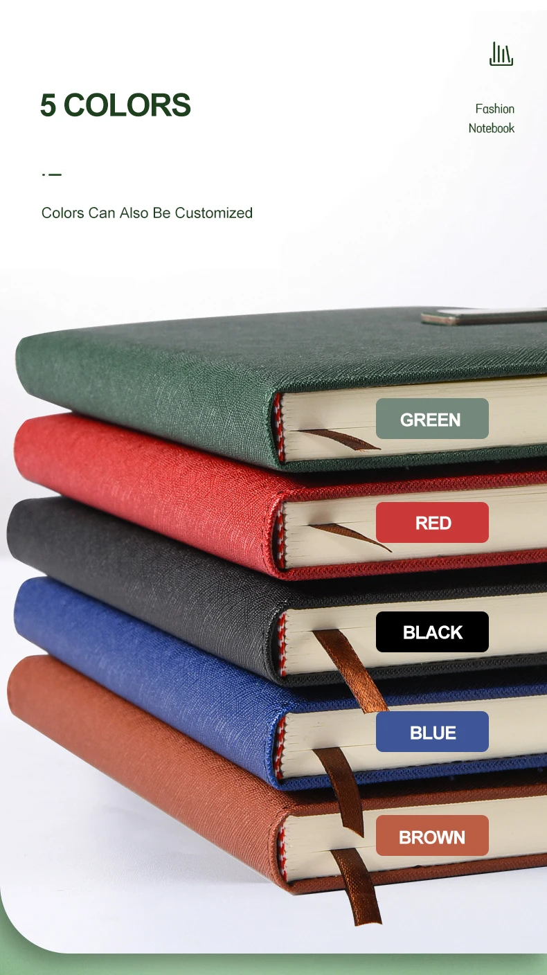 Business Logo Stationery Customised Luxury Pu Leather Notebook And Pen