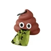 Brown poop Dispenser with 1 roll poop bags