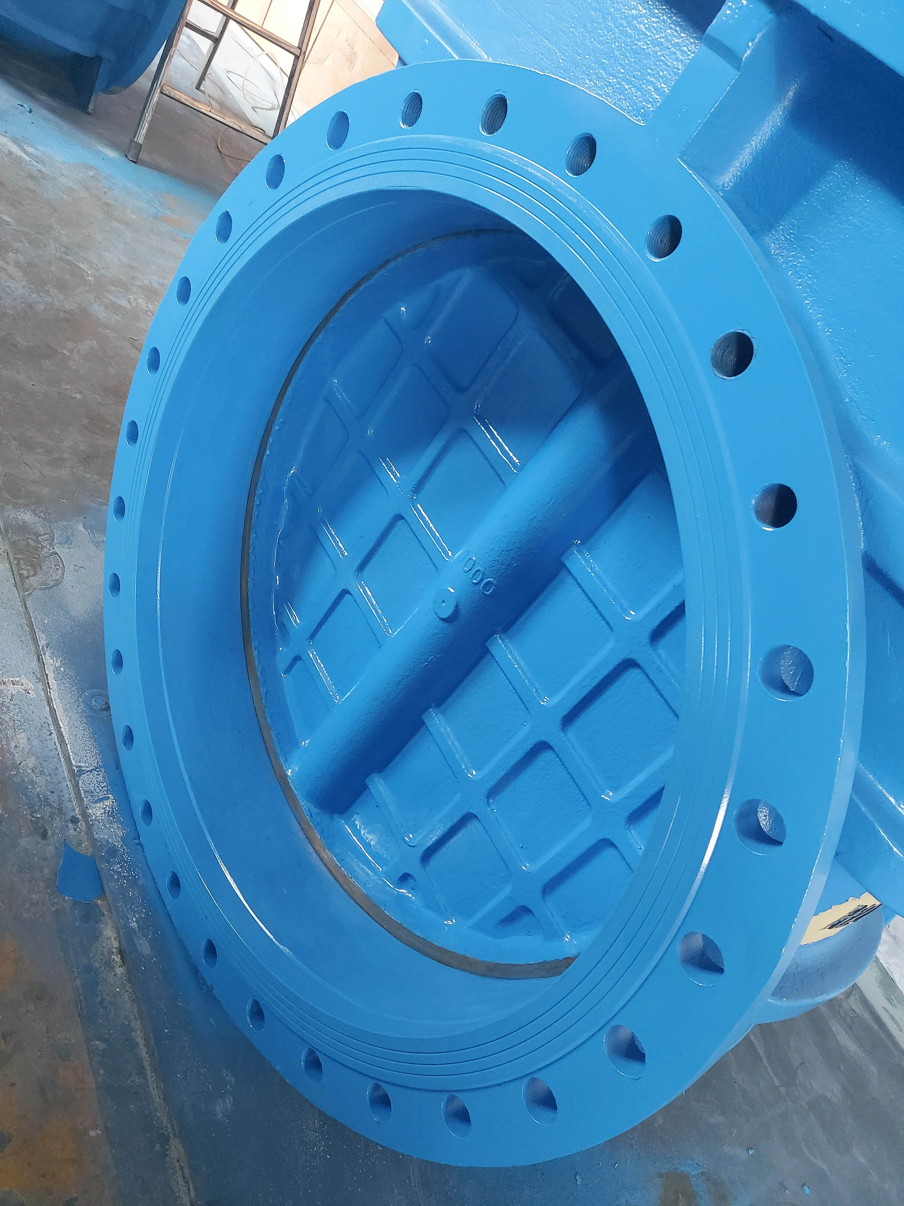 DN1000 Hard Seal Gate Valve with Gearbox Ductile Iron Body Standard DIN F4 Pressure PN10 PN16