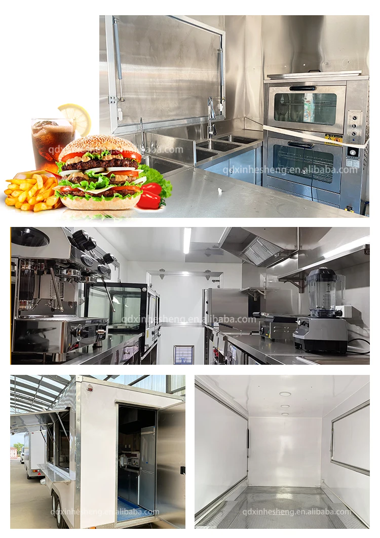 Ce Certificate Concession Coffee Food Trailer Hot Dog Food Carts With