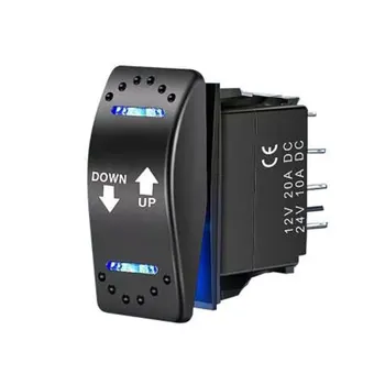 Up Down Arrows Momentary Rocker Switch Toggle (on)-off-(on) 1 Position ...