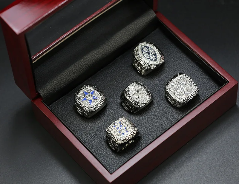 Dallas Cowboys NFL Super Bowl Championship Ring Set (1971, 77, 92
