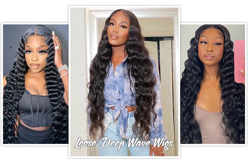 Loose Wave Cheap Good Quality Original Human Hair Wigs With Frontal