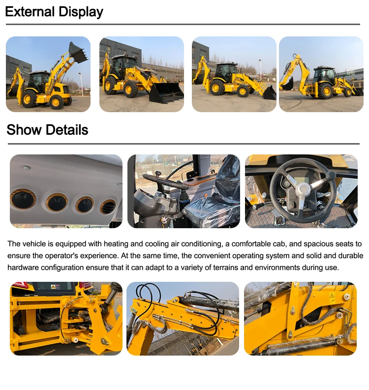 High Efficiency Backhoe Loader - Free Shipping & Warranty