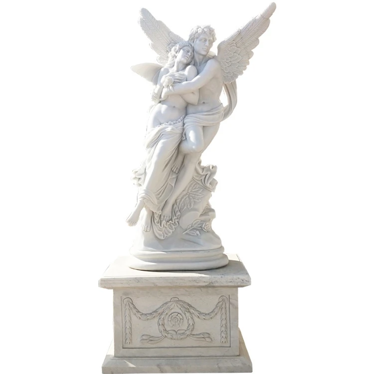 Wholesale European Style White Marble Angel Statue For Villa Courtyard装飾 Buy 工場出荷時の価格屋外大理石の天使の彫像のための販売 カスタム大理石天使彫刻トランペット像 白大理石の天使像 Product On Alibaba Com